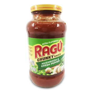 RAGU CHUNKY SAUCE MUSHROOM & GREEN PEPPER 680 G