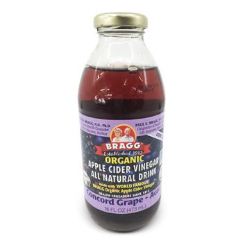 Bragg Organic Apple Cider Vinegar - Concord Grape 16 FL OZ