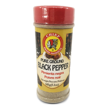 CHIEF PURE GROUND BLACK PEPPER 145 G