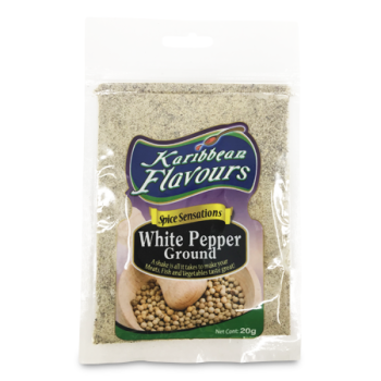 KARIBBEAN FLAVOURS GROUND WHITE PEPPER 20G