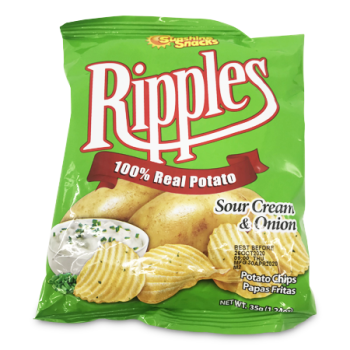 SUNSHINE SNACKS RIPPLES SOUR CREAM & ONION 35 G 