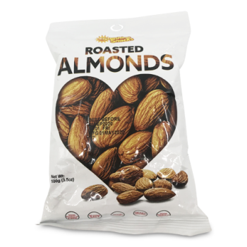 SUNSHINE SNACKS ROASTED ALMONDS 100G 
