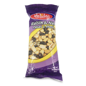 HOLIDAY RAISINS & NUTS 65 G 