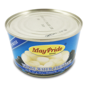MAY PRIDE WHOLE WATER CHESTNUTS 227 G 