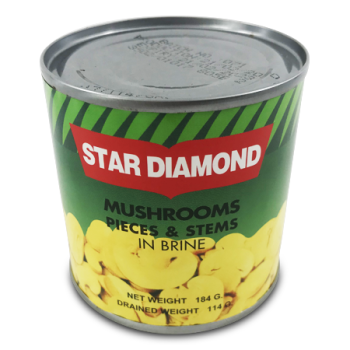 STAR DIAMOND MUSHROOMS SLICED IN BRINE 184 G 
