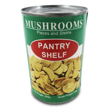 PANTRY SHELF MUSHROOMS PIECES & STEMS 284 G 