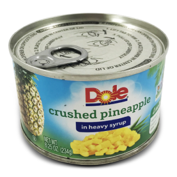 DOLE CRUSHED PINEAPPLE IN HEAVY SYRUP 234 G