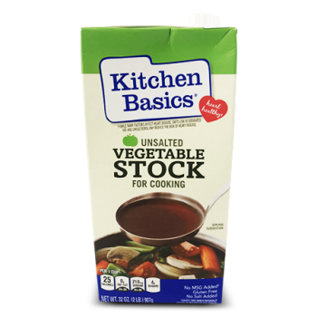 KITCHEN BASICS UNSALTED VEGETABLE STOCK 