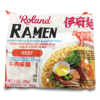 ROLAND RAMEN NOODLES BEEF 85 G 