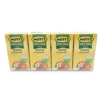 MOTT'S 100% APPLE JUICE 4 X 125 ML 