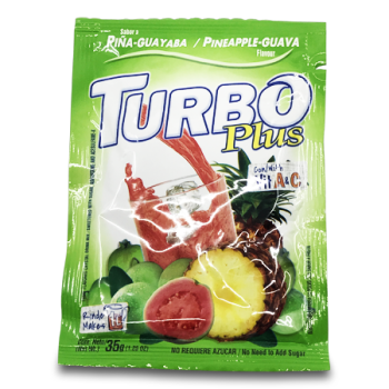 TURBO PLUS PINEAPPLE-GUAVA DRINK MIX 35 G 