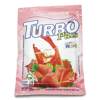 TURBO PLUS STRAWBERRY DRINK MIX 35 G 