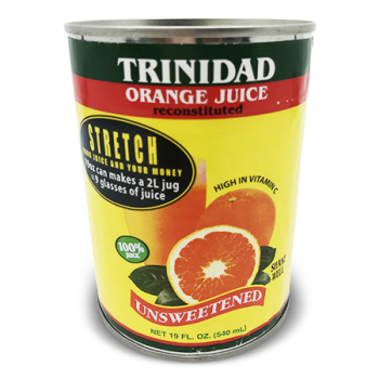 TRINIDAD JUICES ORANGE JUICE UNSWEETENED 540 ML 