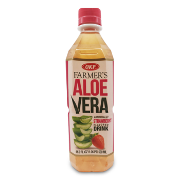 OKF FARMER'S ALOE VERA STARWBERRY FLAVOURED DRINK 500 ML