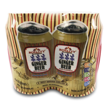 ROYALTY GINGER BEER 4 CAN X 330 ML