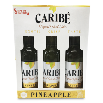 CARIBE TROPICAL HARD CIDER PINEAPPLE 6 X 275 ML 