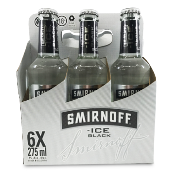 SMIRNOFF ICE BLACK 6 X 275 ML 