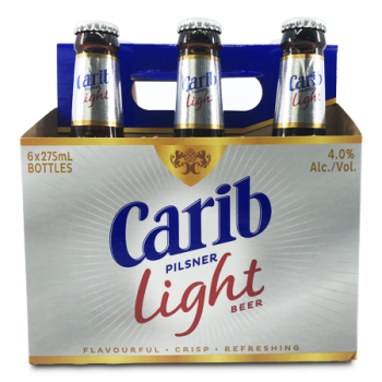 CARIB PILSNER LIGHT BEER 6 X 275 ML 