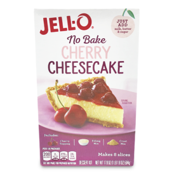 JELL-O NO BAKE CHERRY CHEESECAKE 504 G 