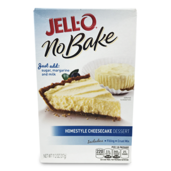 JELL-O NO BAKE HOMESTYLE CHEEESECAKE DESSERT 317 G 