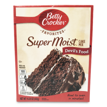 BETTY CROCKER SUPER MOIST CAKE MIX DEVIL'S FOOD 432 G 