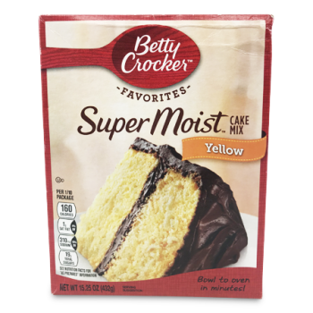 BETTY CROCKER SUPER MOIST CAKE MIX YELLOW 432 G 