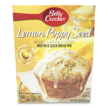 BETTY CROCKER LEMON POPPY SEED MUFFIN & QUICK BREAD MIX 411 G 