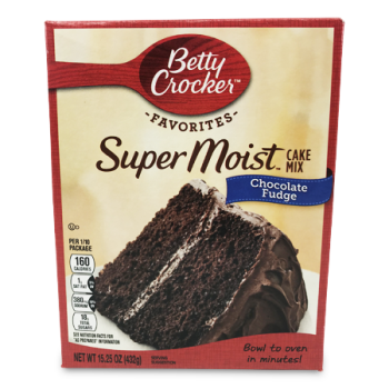 BETTY CROCKER SUPER MOIST CAKE MIX CHOCOLATE FUDGE 432 G 