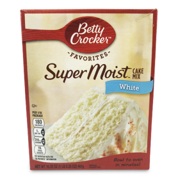 BETTY CROCKER SUPER MOIST CAKE MIX WHITE 461 G 