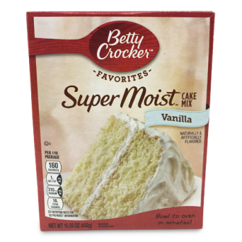 BETTY CROCKER SUPER MOIST CAKE MIX VANILLA 432 G 