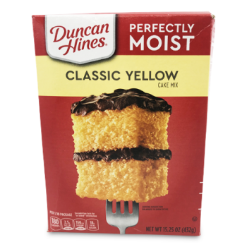 DUNCAN HINES PERFECTLY MOIST CLASSIC YELLOW CAKE MIX 432 G 