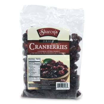 SHARON'S DRIED CRANBERRIES 114 G 