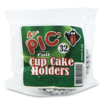 A+ PIC FOIL CUP CAKE HOLDERS 32 PCS