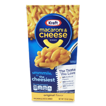 KRAFT MACARONI AND CHEESE ORGINAL FLAVOUR 156G