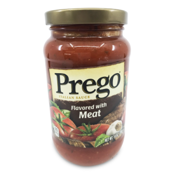 PREGO ITALIAN SAUCE FLAVOURED WITH MEAT 396 G 