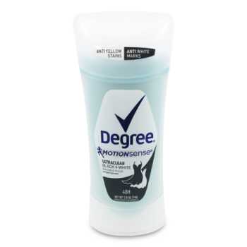 DEGREE MOTION SENSE ULTRACLEAR BLACK & WHITE ANTIPERSPIRANT 74 G  
