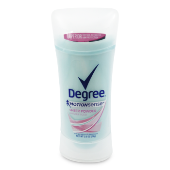 DEGREE MOTION SENSE SHEER POWDER ANTIPERPIRANT 74 G 