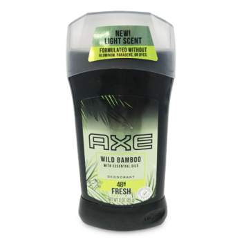 AXE WILD BAMBOO WITH ESSENTIAL OILS DEODORANT 48 HR 85 G  