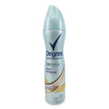 DEGREE MOTION SENSE DRY SPRAY SEXY INTRIGUE ANTIPERSPIRANT 107  G 