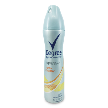 DEGREE MOTION SENSE DRY SPRAY FRESH ENERGY ANTIPERSPIRANT 107 G 