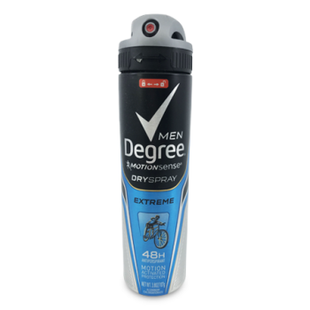 DEGREE MEN MOTION SENSE DRY SPRAY EXTREME ANTIPERSPIRANT 107 G 