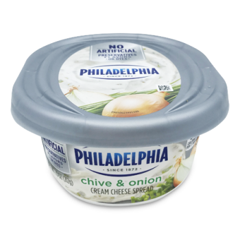 PHILADELPHIA CREAM CHEESE SPREAD CHIVE & ONION 212 G 
