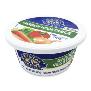 CRYSTAL FARMS GARDEN VEGETABLE CREAM CHEESE SPREAD 227G 