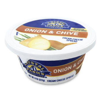 CRYSTAL FARMS CHIVE & ONION CREAM CHEESE SPREAD 227 G 
