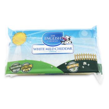 THE ENGLISH CHEESE CO. WHITE MILD CHEDDAR CHEESE 400 G 