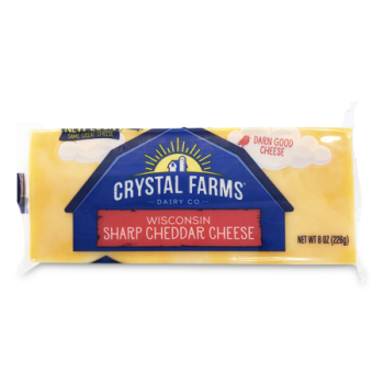 CRYSTAL FARMS SHARP CHEDDAR CHEESE 226 G 
