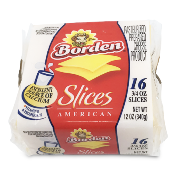 BORDEN AMERICAN CHEESE 16 SLICES 340 G 