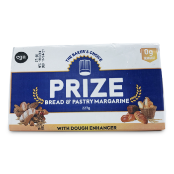 PRIZE BREAD & PASTRY MARGARINE WITH DOUGH ENHANCER 227 G 
