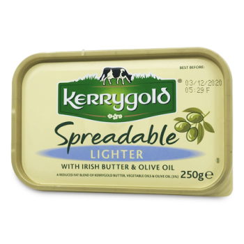 KERRYGOLD SPREADABLE LIGHTER WITH IRISH BUTTER & OLIVE OIL 250 G 