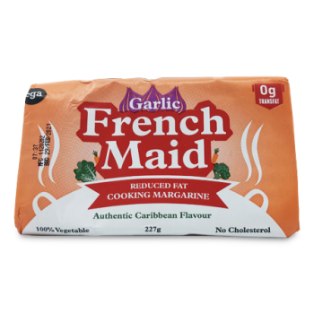 FRENCH MAID REDUCED FAT COOKING MARGARINE GARLIC 227 G 